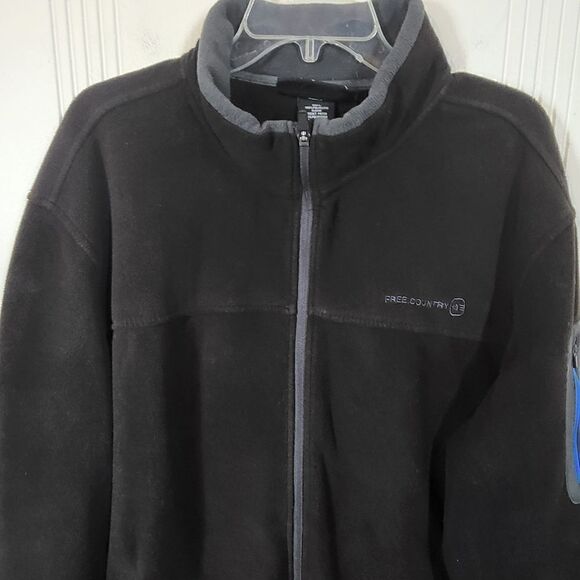 Plus Size Men's Free Country Fleece Jacket - Picture 4 of 7